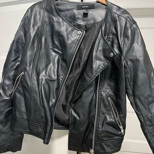 Faux leather jacket